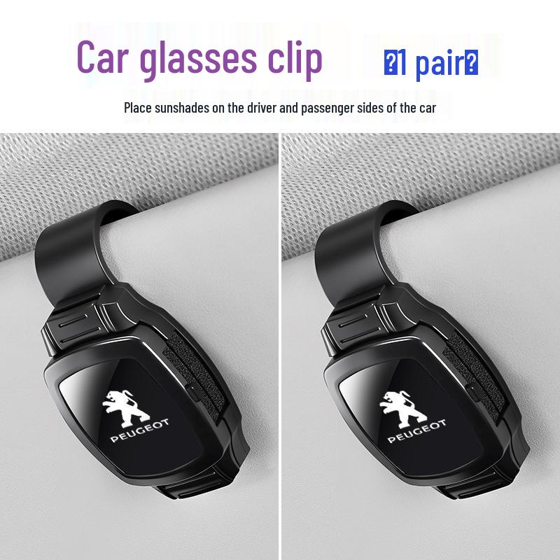 Peugeot Car Sunglass Holder Clip for Models 308, 4008, 301, 2008, 3008, and 508