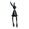 Sitting Rabbit Figurine Long-legged Bunny Resin Statue Animal Sculpture Home Office Bookshelf Desktop Easter Decoration Ornament