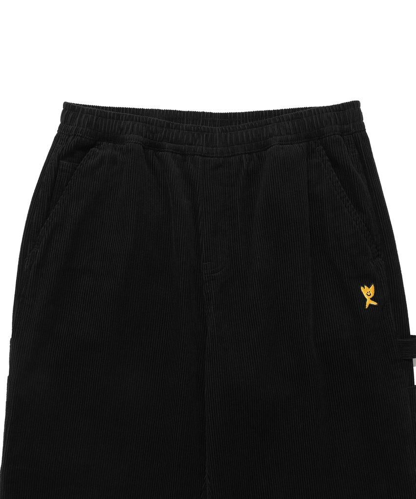 WACKY WILLY Corduroy Carpenter Pants Black