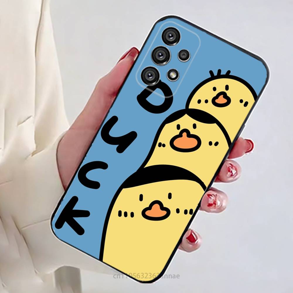 Желтая Утка Чехол для Телефона для Samsung Galaxy A73,23,53,33,14,24,13,72,22,52,32,54,A34 Мягкий Чехол