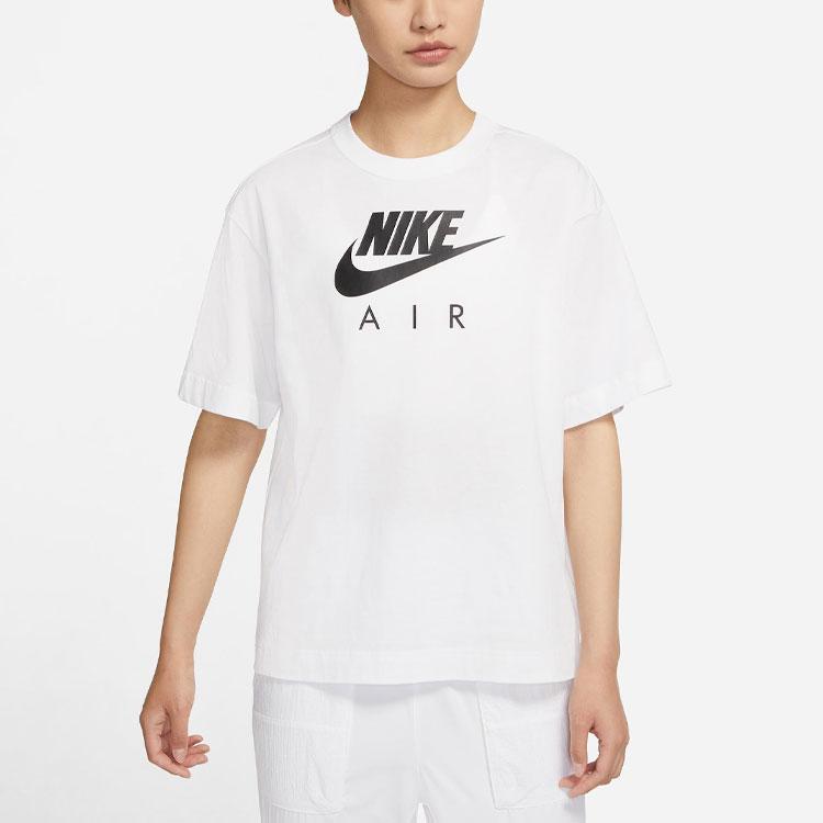 Nike Drop Shoulder Sleeve T Shirt Women's White DB3841-100