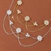 INS Fashion Simple Headpiece Shiny Crystal Zircon Flower Head Chain Forehead Jewelry Women's Bride Wedding Accessories
