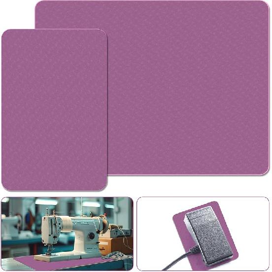Sewing Machine Muffling Mats 2 Pcs, Serger Sewing Machine Pedal Mat for Reducing Vibrations Noise and Preventing Machine Movement, Sewing Supplies,