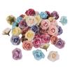 10PCs 4cm Artificial Flower Silk Rose Cloth Fake Flower Head Wedding Party Home Decoration DIY Scrapbooking Wreath Accessories