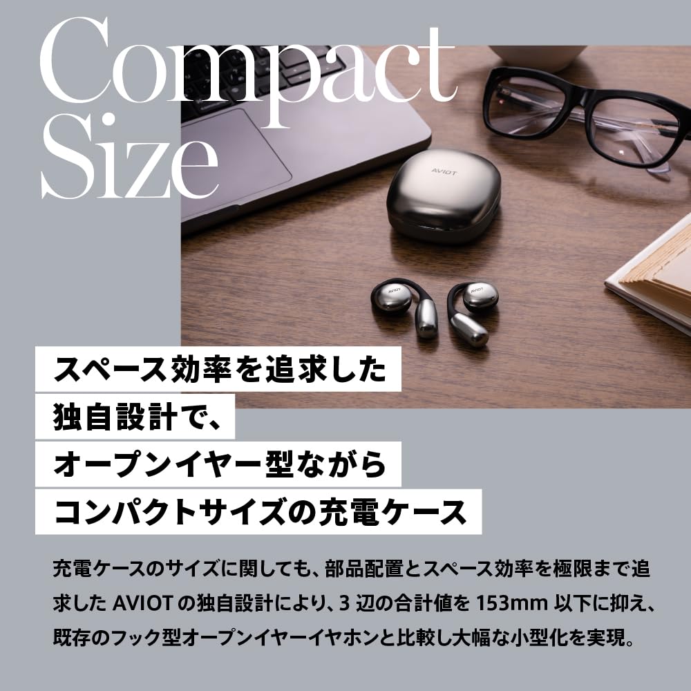 AVIOT Open Ear Block Совместимость с контролем утечки звука Приоритет громкости до 42 часов Легкий Удобный IPX4 Bluetooth Наклейка в комплекте