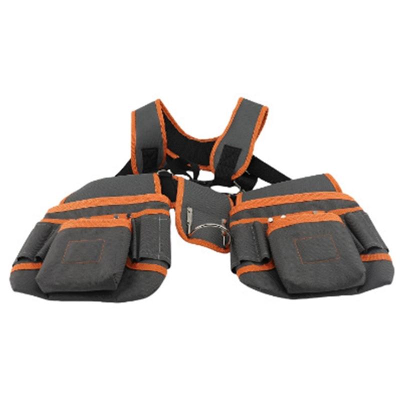 Adjustable Work Belt With Magnetic Storage Compartment For Gardening And Electrical Maintenance Tool Organization Pouch