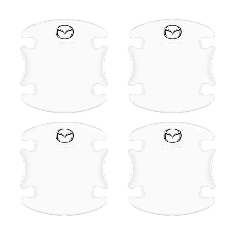 Auto door handle bowl guard anti scratch decal body edge collision parts for mazda 2 3 6 cx5 cx30 cx50 cx60 mx5 miata demio