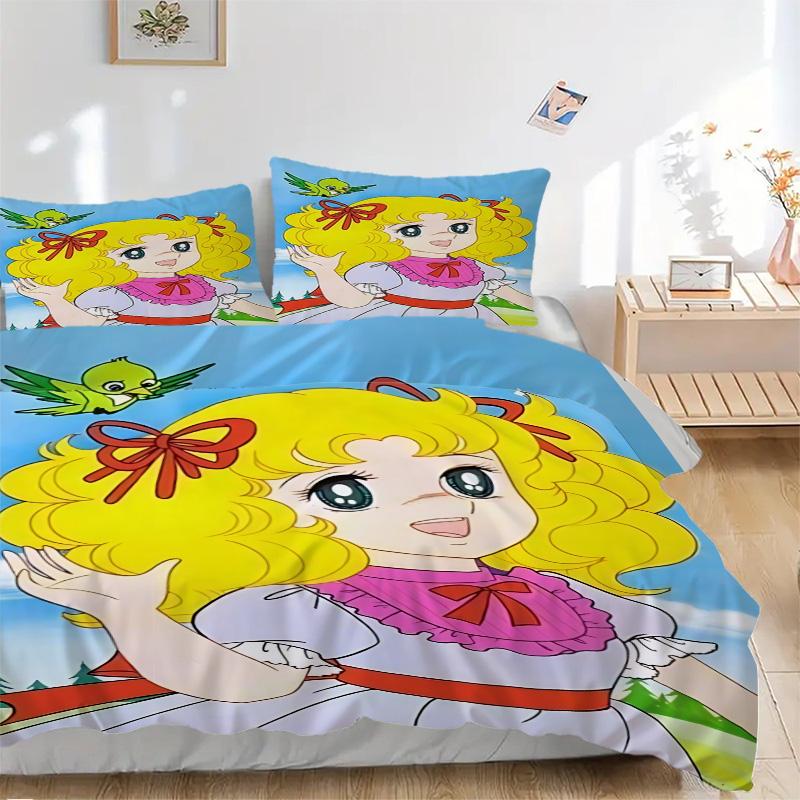 Princess Print 3Pcs Bedding Setduvet Cover With 2 Bedropillowcase Home Birthday Gift