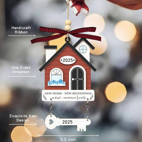 Свадебные подарки Первое Рождество Супружеские украшения Деревянная подвеска для автомобиля/украшение дома Mr. и