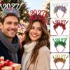 Sequin New Year Decorative Glasses Cute 2027 Number Hair Hoop Christmas Headpiece  Countdown Photos