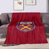 West Ham United Logo Blanket Design Patterned flannel blanket perfect for the bedroom living room, sofa, or a little nap