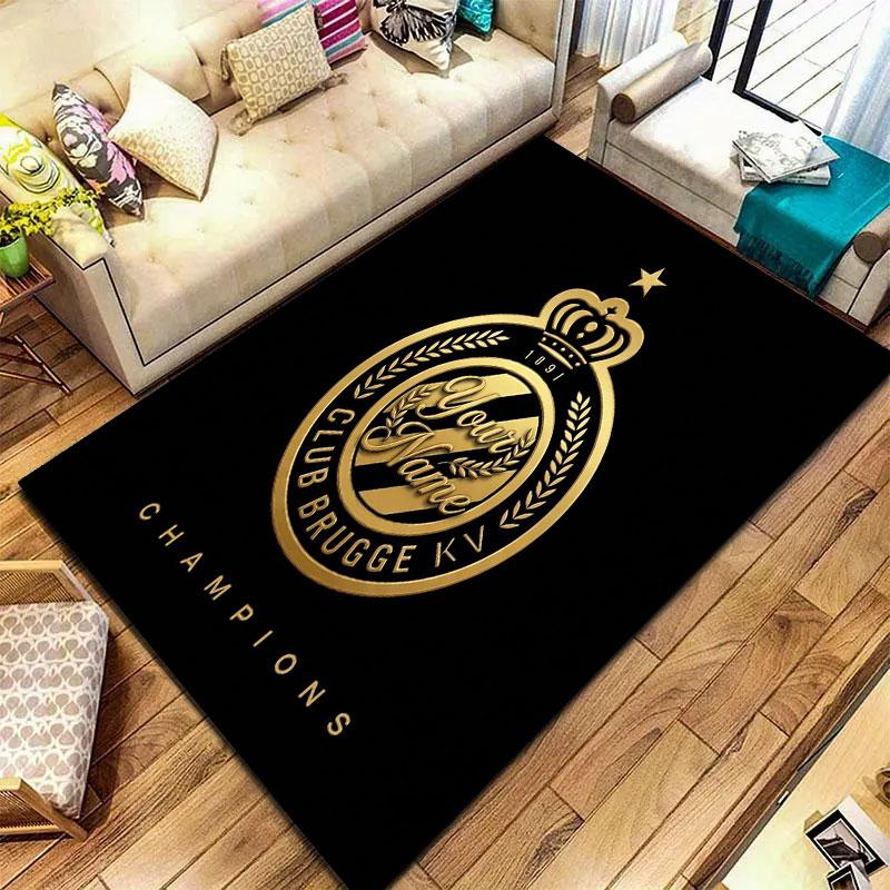 Club Brugge KV Custom Name Carpet Rug for Living Room Bedroom Home Sofa Decoration,Kids play Non-slip Floor Mat
