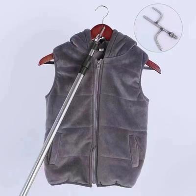 Телескопический захват для грузового автомобиля с 2 крюками, инструмент для извлечения кузова пикапа из нержавеющей стали, прочный телескопический тяговый стержень