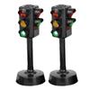 2pcs Role Play Traffic Lights Crosswalk Signal Game Children Traffic Pretend Play Traffic Lamp Toy Kids Skill Development Toy
