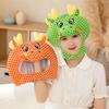 Cartoon Dragon Headgear Adjustable 3D Fluffy Plush Hat Photography Prop Cute Dress-Up Hair Accessories Performance Hat New Year Masquerade Party