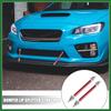 Motoforti 2pcs 7"-9" Car Adjustable Front Bumper Lip Splitter Strut Tie Rod Bar Universal Red Long-lasting