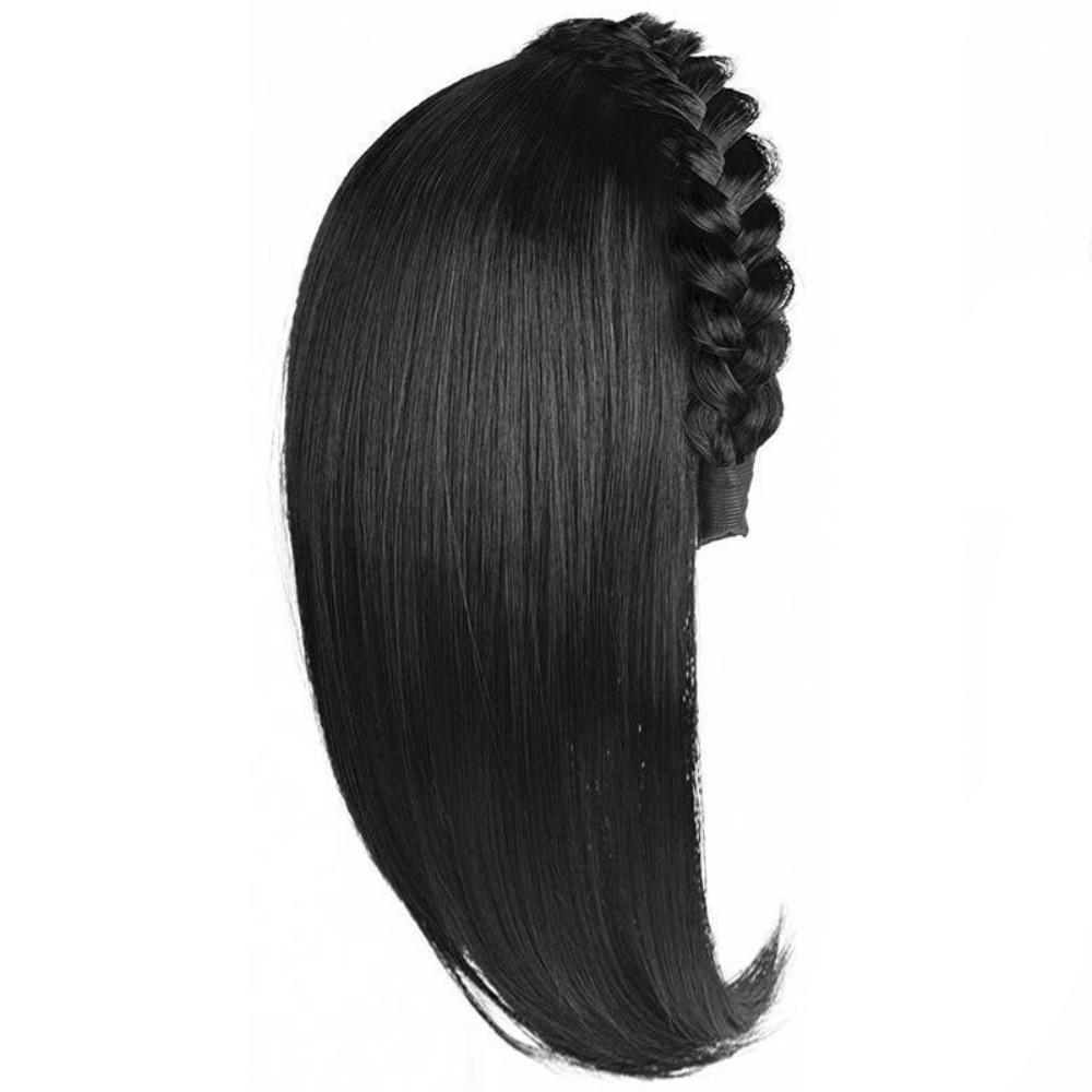 Заколка-полуободок, парик-обруч для волос, сменный блок, заплетенный в косу рыбий хвост, накладка для волос, вечеринка