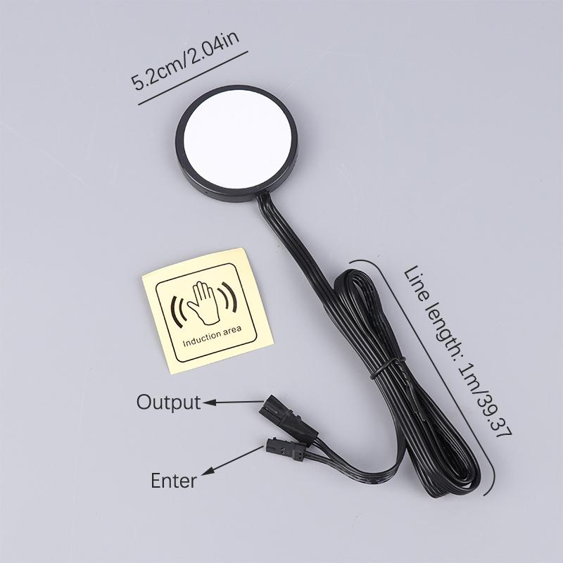 Датчик диммера Sweep, проникающий выключатель 12 В-24 В, сенсорный выключатель на деревянной панели, светодиодный, с регулируемой яркостью, сенсорный, скрытый