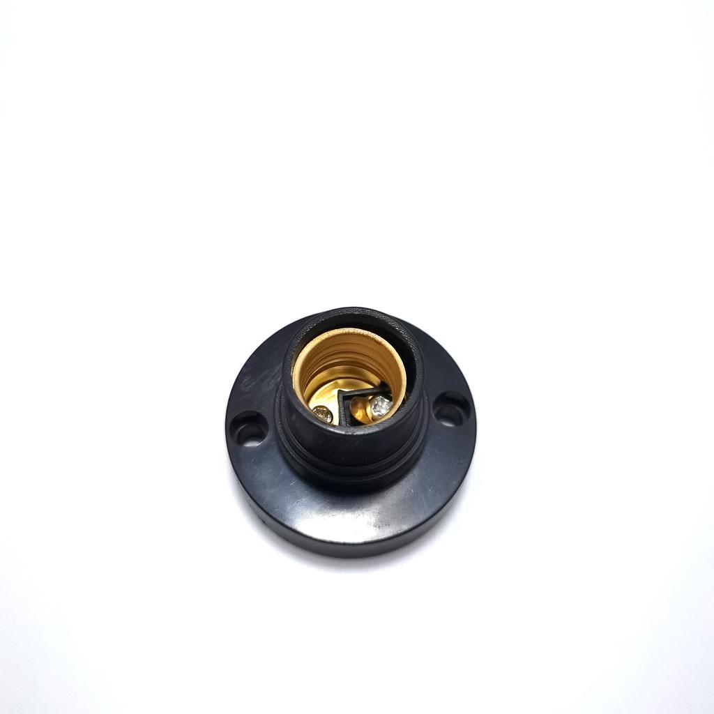 1/2/10Pcs E14 Screw Round Conversion Flat LED Lamp Holder 6A DIY Desktop Small Screw Led Lighting Head Base Socket Black