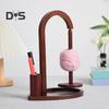 Magnetic Yarn Holder Wooden Yarn Dispenser with Storage Cylinder Yarn Ball Organizer Holder Gift for Knitting Crocheting Enthusiasts