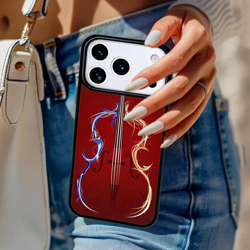 Музыкальные ноты Скрипка Классический Чехол для Телефона Для iPhone 17 Air 14 15 13 12 Max Чехол Для Apple 16e 11 Pro Max Plus Coque