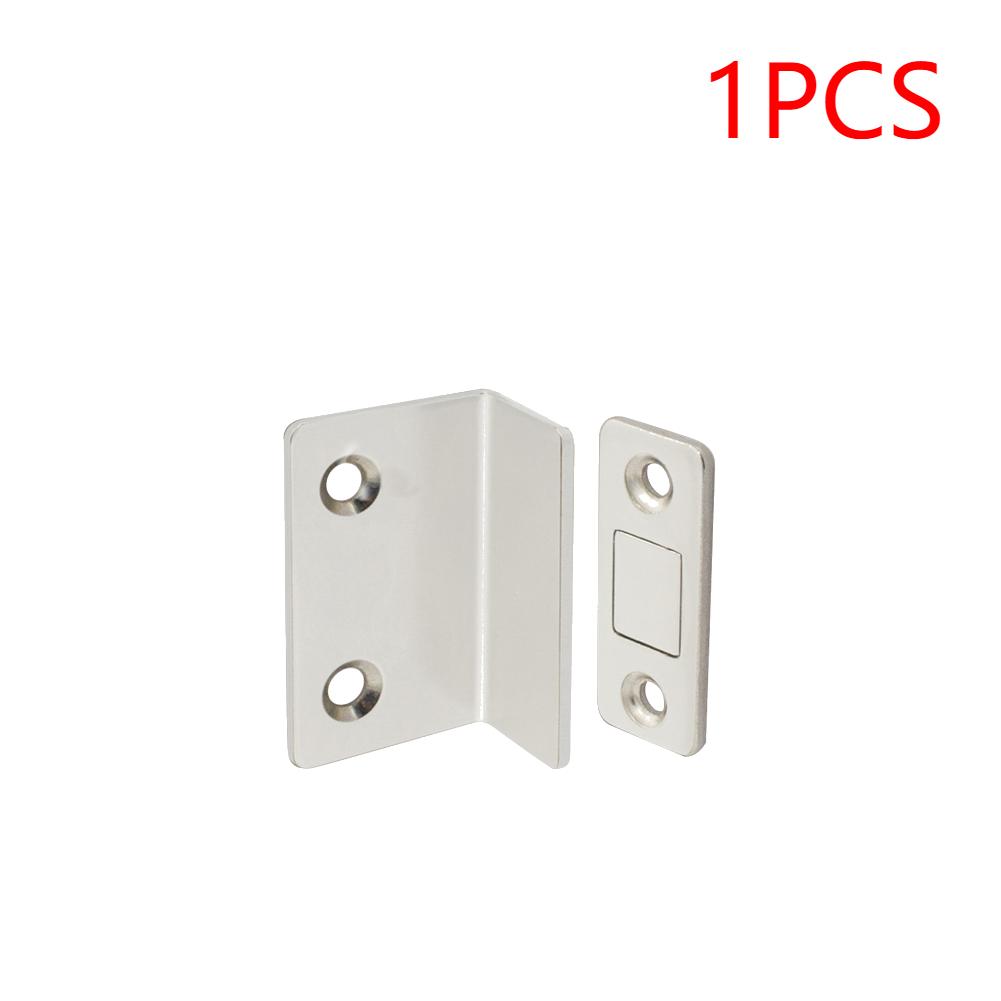 1-10PCS Ultra Thin Latch Cupboard L Type Door Closer Cabinet Catches Door Stopper Furniture Fittings Strong Magnetic Door Closer