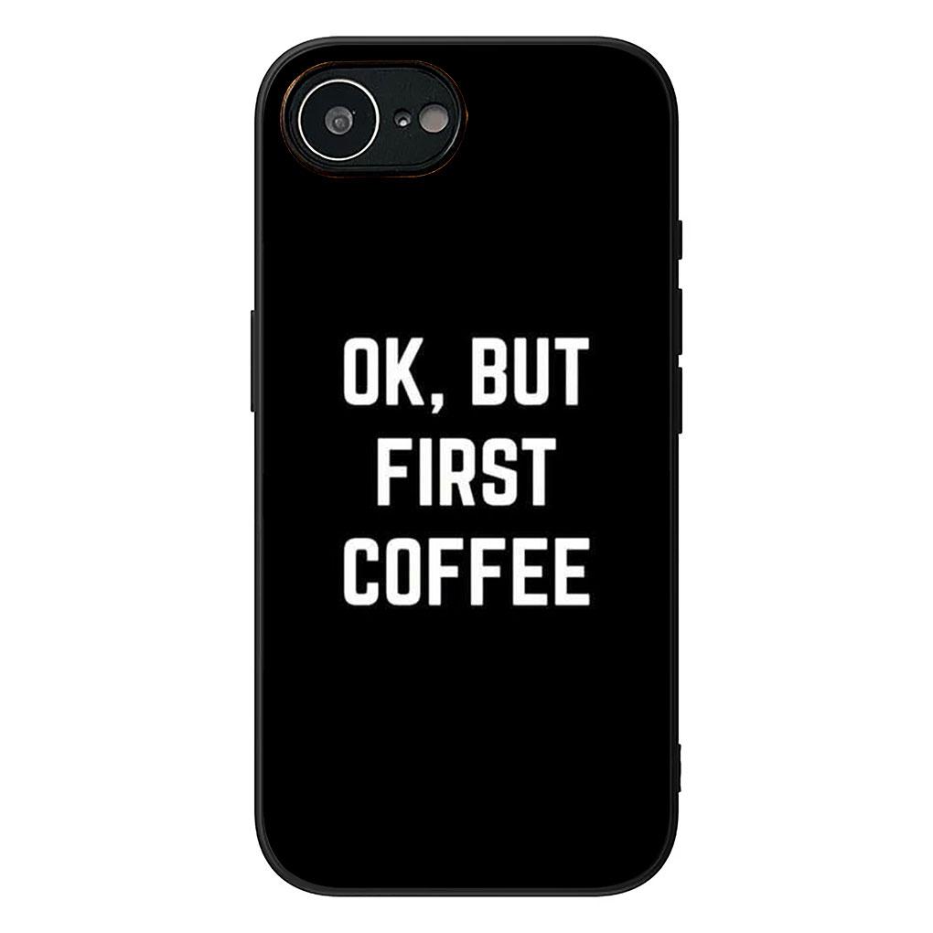 Soft Cover for OPPO A38 A18 A17 A40 A60 A80 A16 A78 A79 A54 A55 A57 4G 5G Coque Phone Case OK But First Coffee Book Christmas