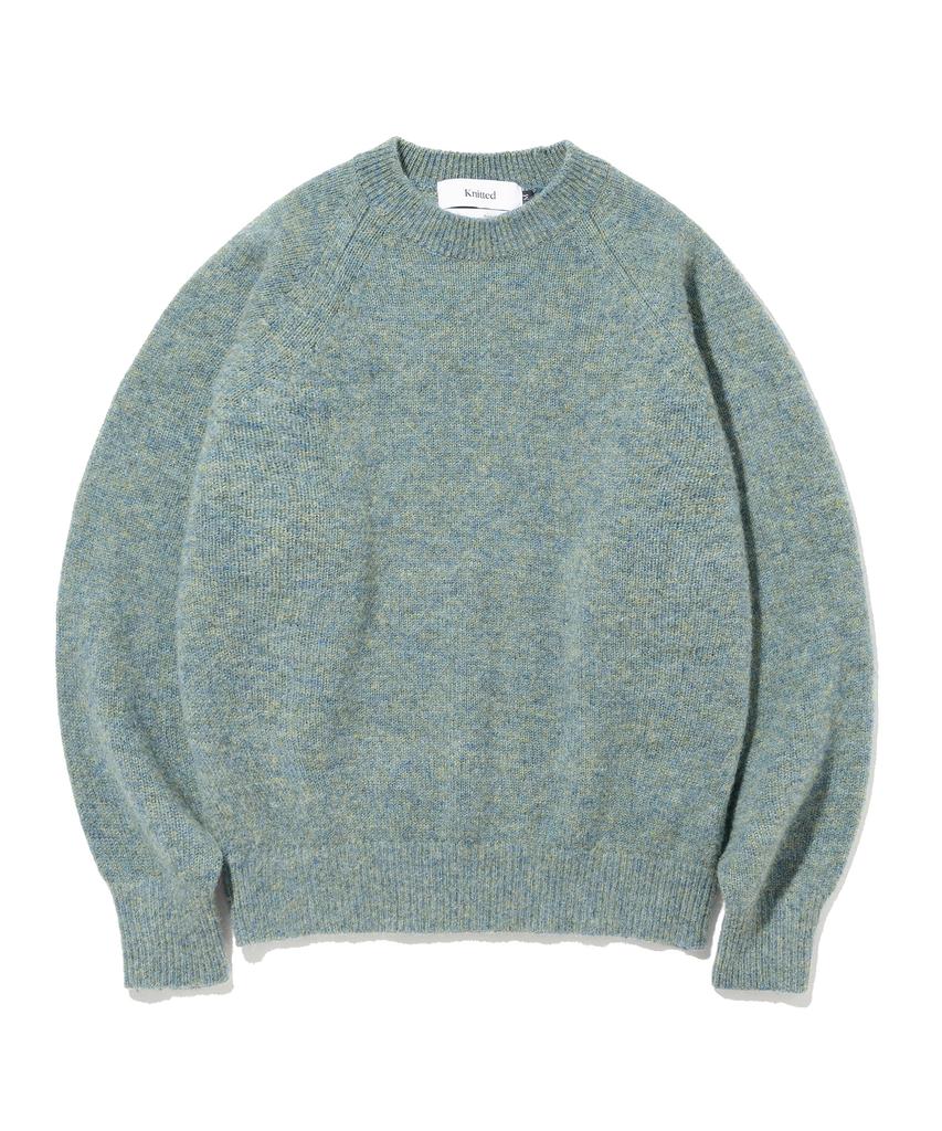 KNITTED Shaggy Dog 100% Wool Round Knit Aurora