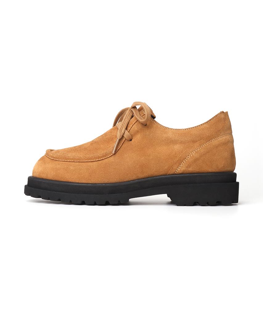 Like Some More Leuche 002 Derby Shoes [Camel]