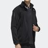 Adidas 3-Stripe Knit Jacket Tennis Sports Stand Collar Outerwear Men Outerwear Black FS3771