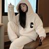 Women's Winter Warm Suit Warm Pullover + Warm Pants 2-piece Set