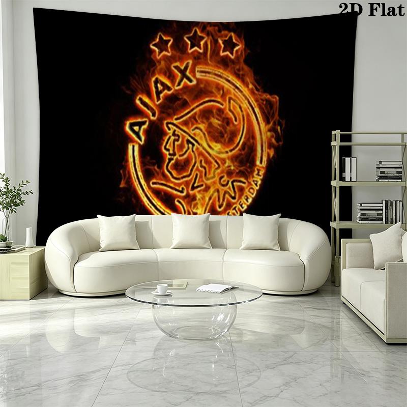 AFC Ajax logo Wall Tapestry Aesthetic Wall Hanging Printed Fabric Blanket Decorative Tapestries for Bedroom Living Room Home Decor