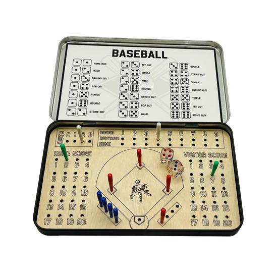Travel Wooden Board Game Baseball Rugby Flick Soccer Knuckle Dice Game Multi-Players Interactive Desk