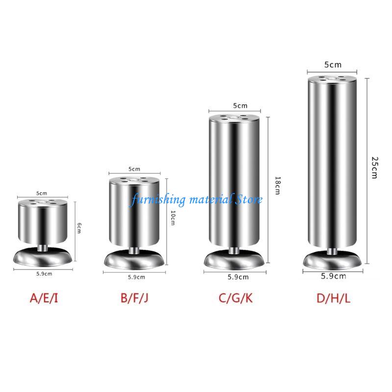 Y5GD 2 Pack Adjustable Height Bed Support Legs for Bed Frame/Bed CenterSlat Metal Adjustable Furniture Legs for Bed/Sofa