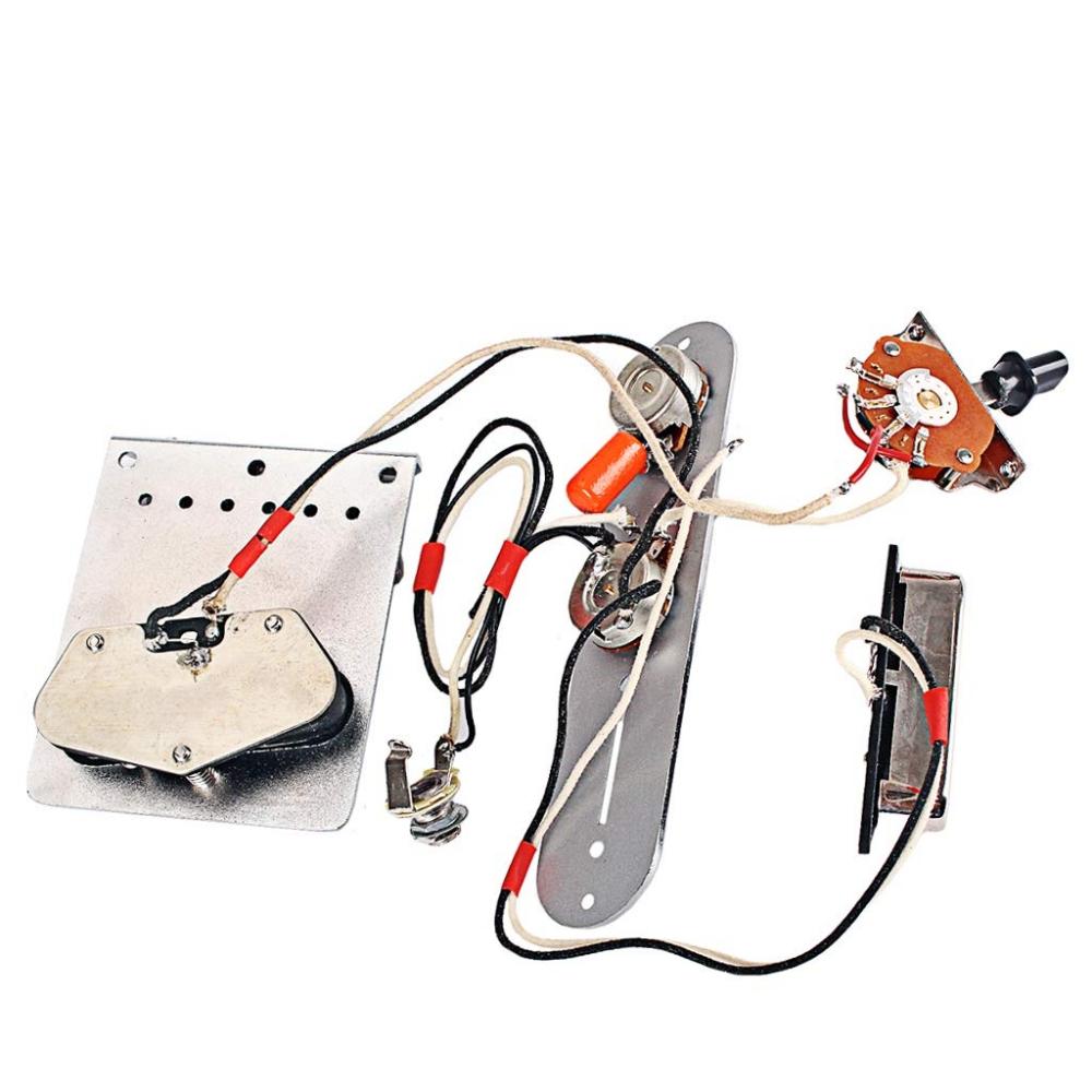 Ogdni 6 струн седло бридж пластина 3 позиционный переключатель пластина управления гитарный гриф звукосниматель набор для замены электрогитары Telecaster (черный)