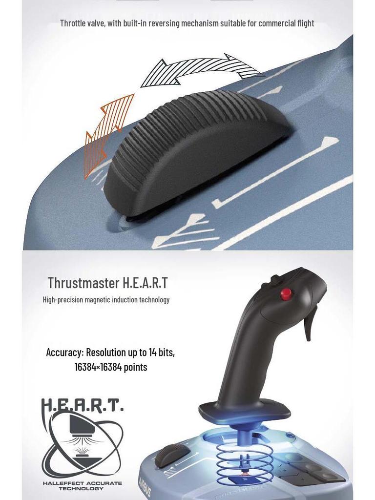 Боковой джойстик Thrustmaster TCA A320 Airbus для авиасимулятора на ПК