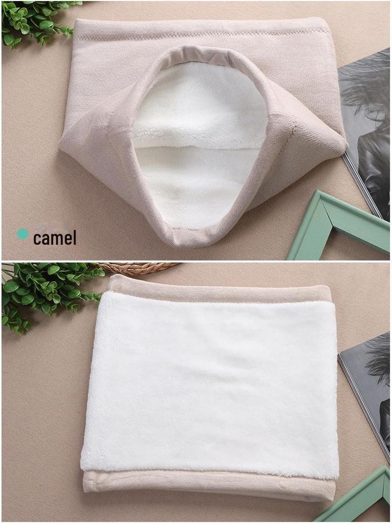 Унисекс утолщенный бархатный пояс для защиты талии - зимний трикотажный хлопок для защиты от холода для дополнительного тепла