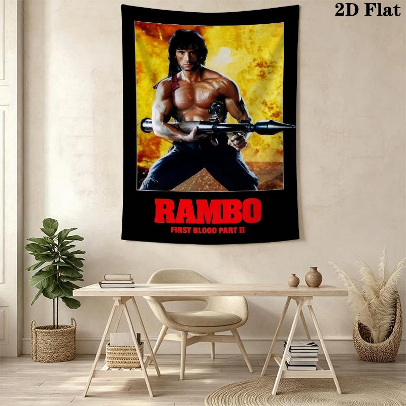 Rambo First Blood Part Ii Threepiece Set 1 Duvet Cover 2 Pillowcase Without Core Soft And Comfortable Duvet Cover And Pillowcase Bedding Set