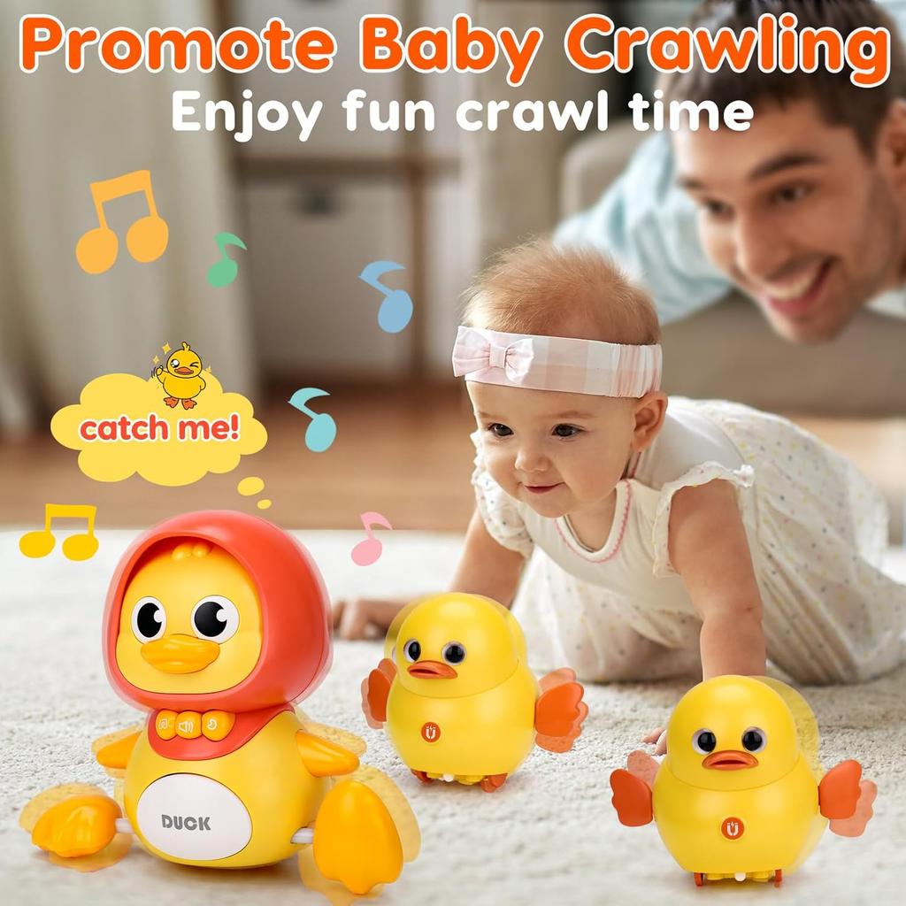 Baby Crawling Toys with Music Early Learning Development Interactive Walking Toy Infant Learn Walk Christmas Gift