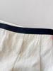 CHAO-Level Casual Wide-Leg Pants for Women: Minimalist Style with Contrasting Waistband and Curved Leg Design