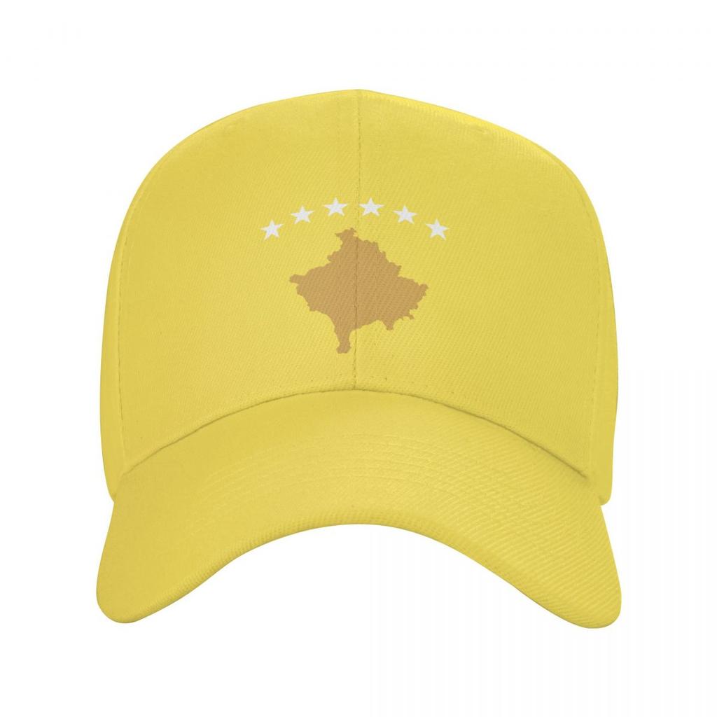 Персонализированная бейсболка с флагом Косово для женщин унисекс, дышащая косовская шляпа гордого папы, уличные бейсболки, летние шапки