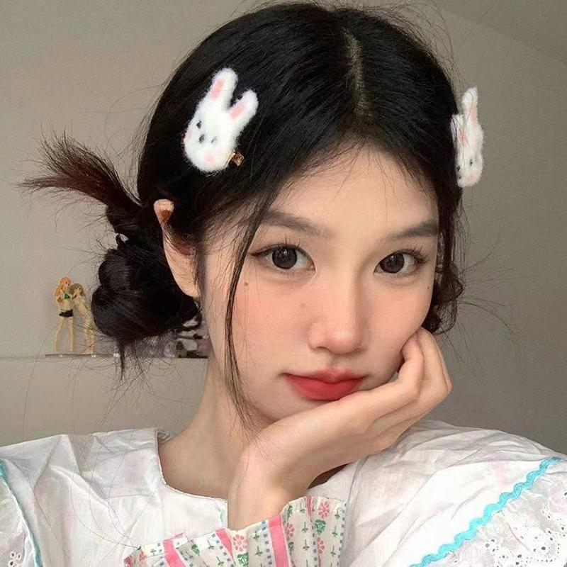 Супер милый кролик плюшевая заколка для волос для девочек заколки для волос аксессуары женские заколки головной убор головной убор