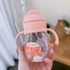 Outdoor Travel Cute Cartoon Portable Straw Drinkware Water Bottle Drinking Bottles Water Cup