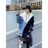 Denim Retro Hong Kong Style Sweatshirt for Women Korean Style Lazy Style Petite Top