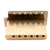 Musiclily Pro Modern Tremolo Unit Bridge with 40mm Solid Brass Block for Squier Stratocaster Electric Gold 10.5mm 6-Point Guitars,