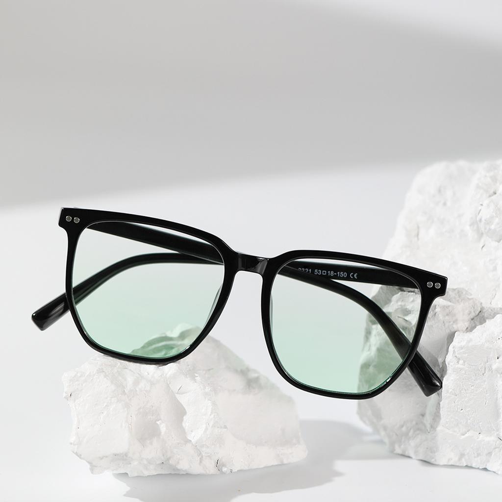 Большие квадратные очки в оправе, простое зеркало для лица, женские румяна, розовая оправа, плоское зеркало, Ins Wind