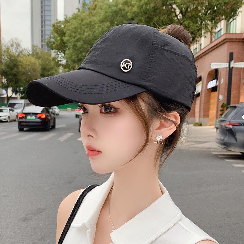 Baseball cap Children's empty top versatile outdoor sports cycling visor, small face anti-ultraviolet quick-drying sun protection cap