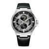 Citizen Watch Atessa Eco-Drive Ring Solar ACT Line Triple Calendar Moon Phase BU0060-09H Men's Silver Black