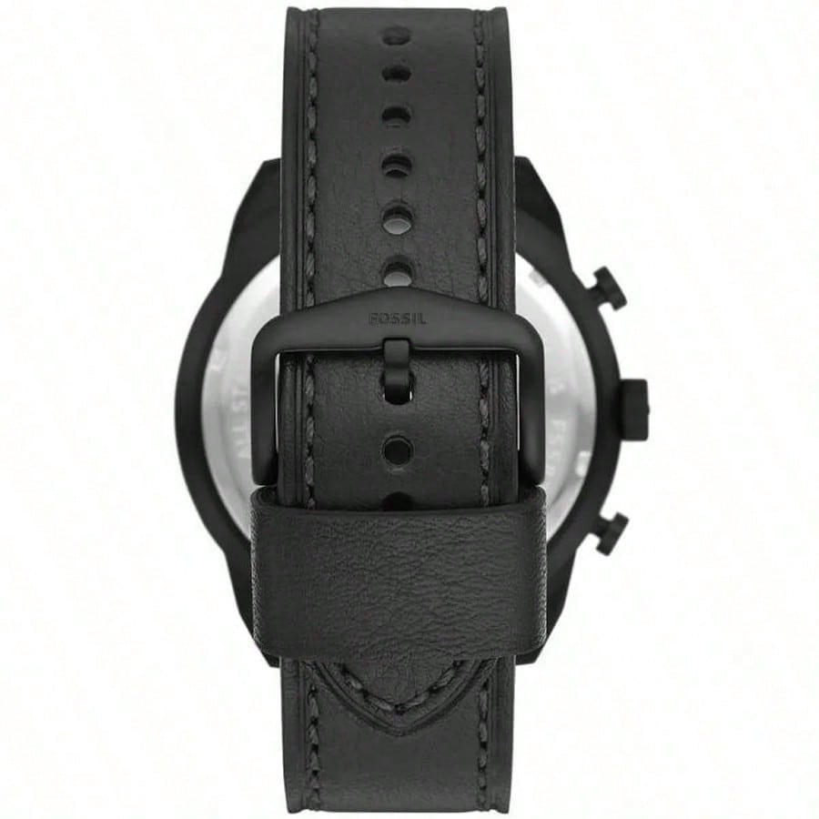 Fossil Хронограф Bronson для мужчин, часы из нержавеющей стали черного цвета, FS5874