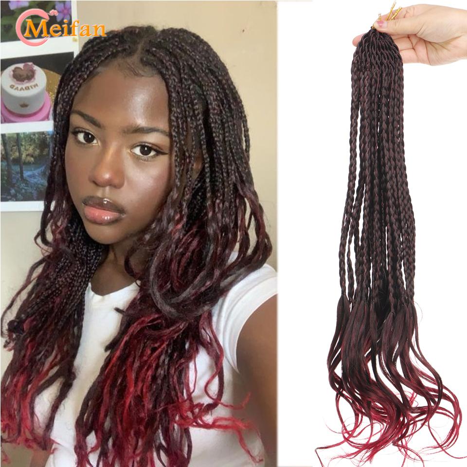 18-дюймовые синтетические свободные волнистые плетения волос, большие волны, вязанные крючком волосы, предварительно растянутые французские кудри, омбре, косы для женщин